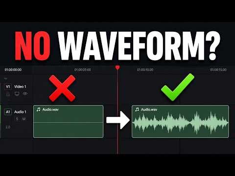 How to fix waveform not showing up in Davinci Resolve