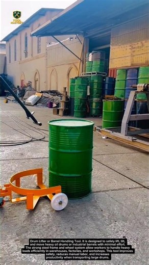 Amazing Oil Drum Lifter Tool | Heavy Duty Barrel Moving Tool That Makes Work Easier