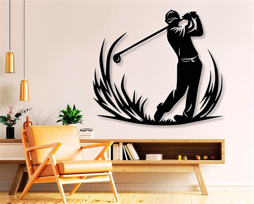 Golfer Svg Dxf Png Files Vector Art Cut for Cnc Laser Plasma Cricut - Etsy Canada