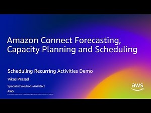 Configure Recurring Activities in Amazon Connect Agent Schedules
