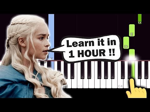 Game of Thrones Theme - EASY Piano tutorial