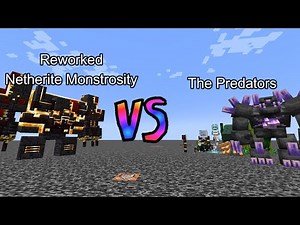 Reworked Netherite Monstrosity vs The Predators | Minecraft Mob Battle
