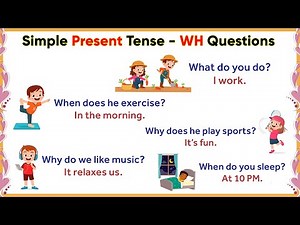 Simple Present Tense WH Questions and Answer #speakenglish #learnenglish