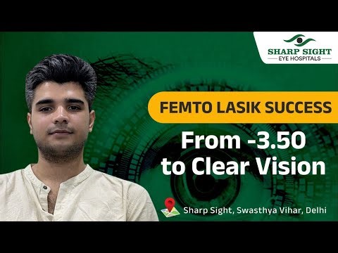 LASIK Success Story | From -3.50 Power to Clear Vision at Sharp Sight