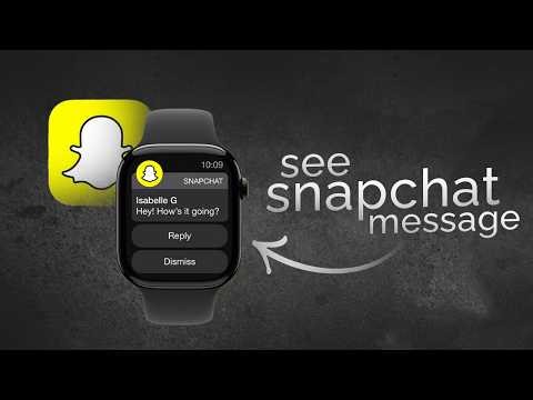 How to See Snapchat Message on Apple Watch (tutorial)