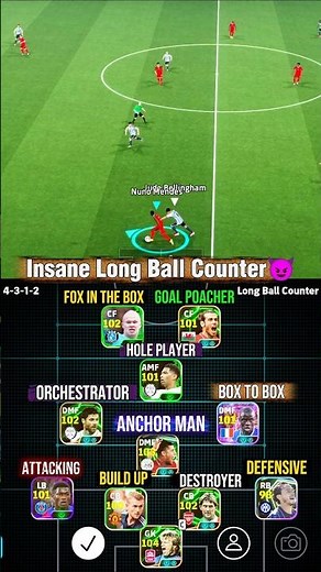 Best Long Ball Counter Formation eFootball 2026 – Goal Tutorial #shorts