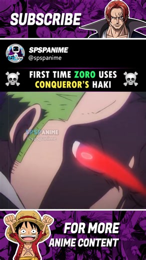 First Time Zoro Uses Conqueror’s Haki #zoro #onepiece #onepieceedit