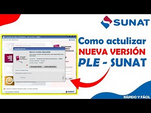 COMO ACTUALIZAR NUEVA VERSION DEL PLE SUNAT | RAPIDO Y FACIL | SUNAT