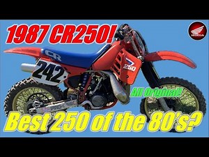 1987 Honda CR250 Review: Best 250 of the 1980's!
