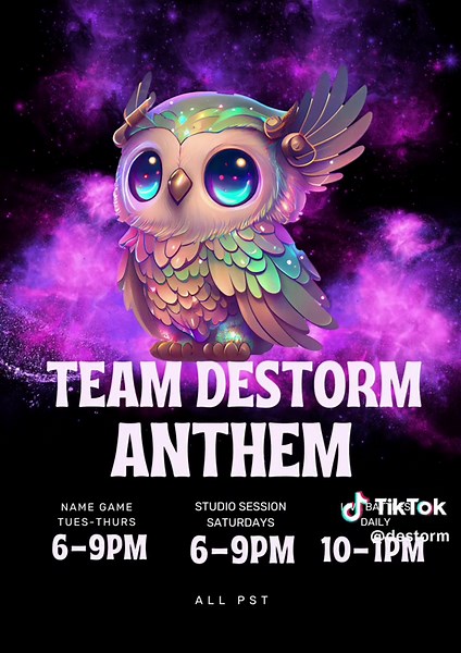Team Destorm Anthem! #teamdestorm #tiktoklive