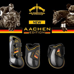 Veredus celebrates the great champions of Aachen. Discover the 𝐀𝐚𝐜𝐡𝐞𝐧 𝐄𝐝𝐢𝐭𝐢𝐨𝐧 collection and wear the dream! By purchasing one of the Aachen Edition products, you will receive the 𝗱𝗲𝗱𝗶𝗰𝗮𝘁𝗲𝗱 𝗰𝗮𝗽 𝗮𝘀 𝗮 𝗴𝗶𝗳𝘁, an exclusive gift available only in our e-shop. ➡️https://www.veredus.com/product/28734105/carbon-gel-absolute-aachen-edition- | Veredus Horse Riding Equipment