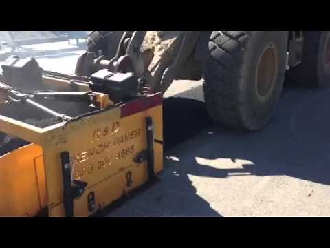 R&D Asphalt Trench Paver in Action