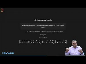 Orthonormal basis and Gram-Schmidt orthogonalisation