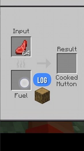 How to cook Raw Mutton in Minecraft? #shortsfeed #shorts #gaming #gameplay #howto #edit #strays