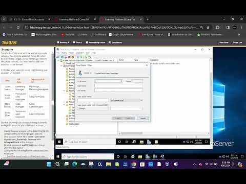 6.5.11 Create User Accounts : TestOut