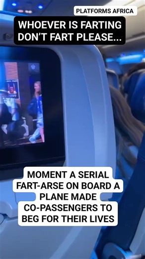 16K views · 29 reactions | MOMENT A SERIAL FART-ARSE ON BOARD A PLANE MADE CO-PASSENGERS TO BEG FOR THEIR LIVES. 'WHOEVER IS FARTING, DON'T FART PLEASE O' #funnyvideos #everyoneシ゚ #viralpost2025シ #viralreelsシ #facebookreelsviral #PLATFORMSAFRICA #viralvideoシ #viralreelschallenge #facebookreels #plane #farting | Platformsafrica | Facebook