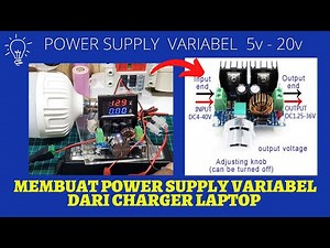 MAKE A VARIABLE POWER SUPPLY FROM THE LAPTOP CHARGER | XL4016 Step Down 8A dc to dc