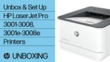 Unboxing Your HP LaserJet or LaserJet Pro Printer and Connecting It to Power
