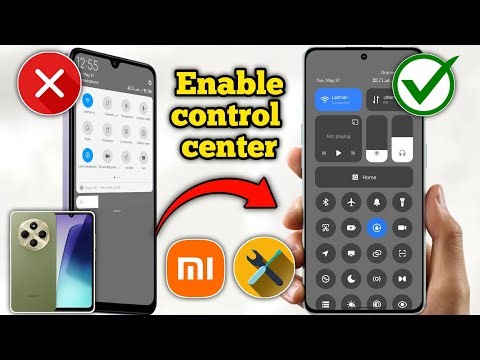 How to change control center in redmi 14C hyperos || Enable new control center