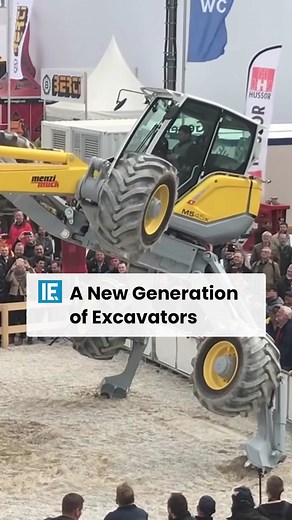 The newer excavator models seem to be much more agile than their predecessors with their ability to lean in different directions. #stem #science #engineering