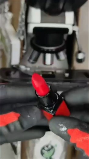 🤯Lipstick Experiment Microscope😱💄🔬😳