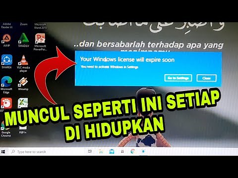 Cara Menghilangkan tulisan Your Windows License Will Expire Soon