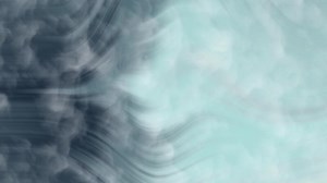 Calm Ocean Flow Elegant abstract animation featuring smoky blue and light blue hues with flowing textures
