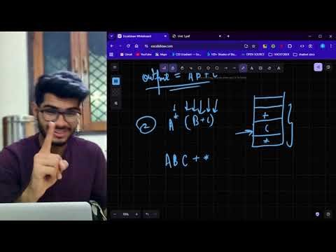 Infix-Postfix QP Session | Stacks | Unit-1 | Academic DSA Series | NSUT | FHD