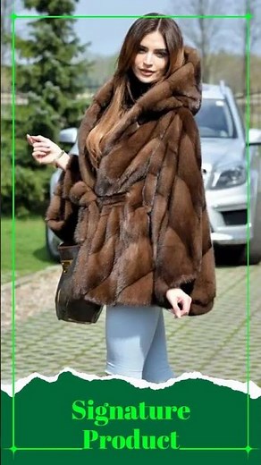 New fashion for autumn and winter: casual fluffy faux fur coat, women's hooded belt style, batsle...