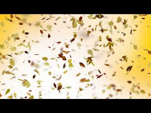 Falling Autumn Leaves Background Seamless Loop