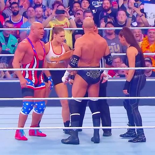 #ronda #rondarousey #kurtangle #stephanie #wwe #wwefan #wweraw #fyp