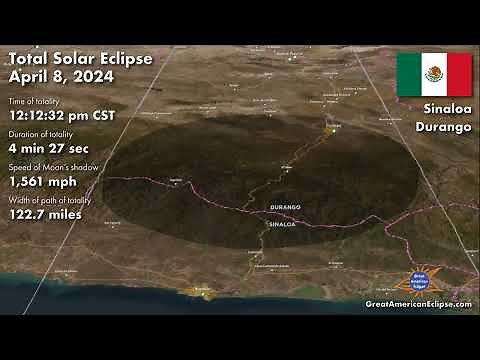 Eclipse Solar 8 de abril 2024 donde y como verlo