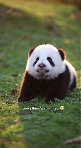 Baby Panda Sneezes… And Gets Scared of Its Own Sneeze 😭🐼