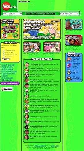 What Websites looked like In The Early 2000s
