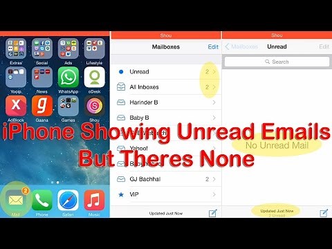 iPhone Showing Unread Emails Messages But There are none