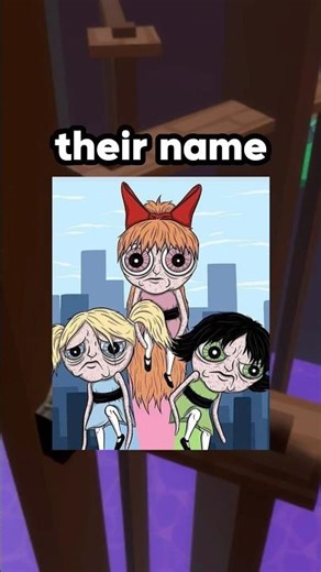 This Is How The Powerpuff Girls Got Their Names #shorts #roblox #cartoon