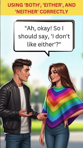 How to use "Both" and "Either" correctly | English conversation🔥 #learnenglish #英語学習 #shorts