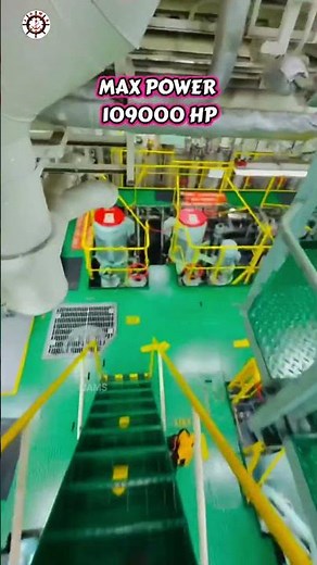 🚢😱Biggest Ship Engine in the World 🔥 #merchantnavy #engine #shorts