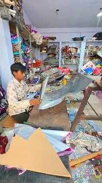 Amazing Skill Of Making Unique Kites By 12 Year Old Kite Star Child 🪁