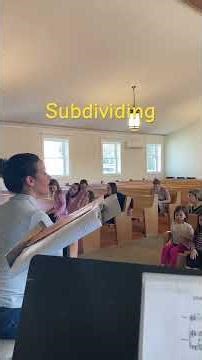 Teaching the choir to subdivide #bethsmithstudio