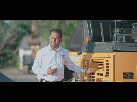 INDIA: CASE Vibratory Tandem Compactor 952EX Walkaround