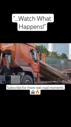 Truck Lost Control of Steel Rods on Highway 😳 | Dangerous Moment Caughton Camera#TruckAccident#viral