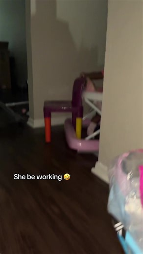 She say she got stuff to do 🥹🥰 #9months #babytink #momlife