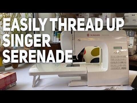 Beginners How to Thread a Machine - Singer Serenade #abisden #sewingmachine #sewwithabi