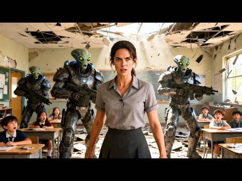 The Alien Warriors Crashed Into Her Class — She Said Softly, ‘You’re Late for Your Last Lesson HFY