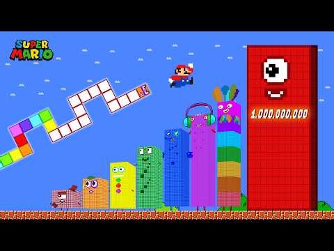 Number Snake vs the Tallest Number 1,000,000 in Maze Level Up | Game Animation