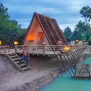 753K views · 7.7K reactions | Build A-Frame House Private House | Survival Builder Viral | Facebook