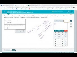 Solving a word problem using a system of linear equations of the form y = mx + b