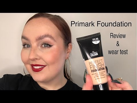 Primark foundation review and wear test | primark perfect finish foundation | £2.50 foundation