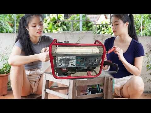 Time-Lapse Video: Talented 18-Year-Old Girl Repairs Broken Old Generators!